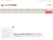 Tablet Screenshot of alcortesoap.com